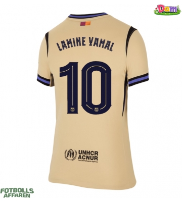 Barcelona Lamine Yamal #10 Bortatröja Kvinnor 2025-26 Kortärmad